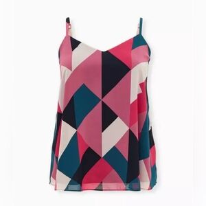 Torrid Geometric Sophie Chiffon Swing Cami Tank Top